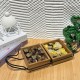 Metal & Wooden Serving Platter 2 pieces